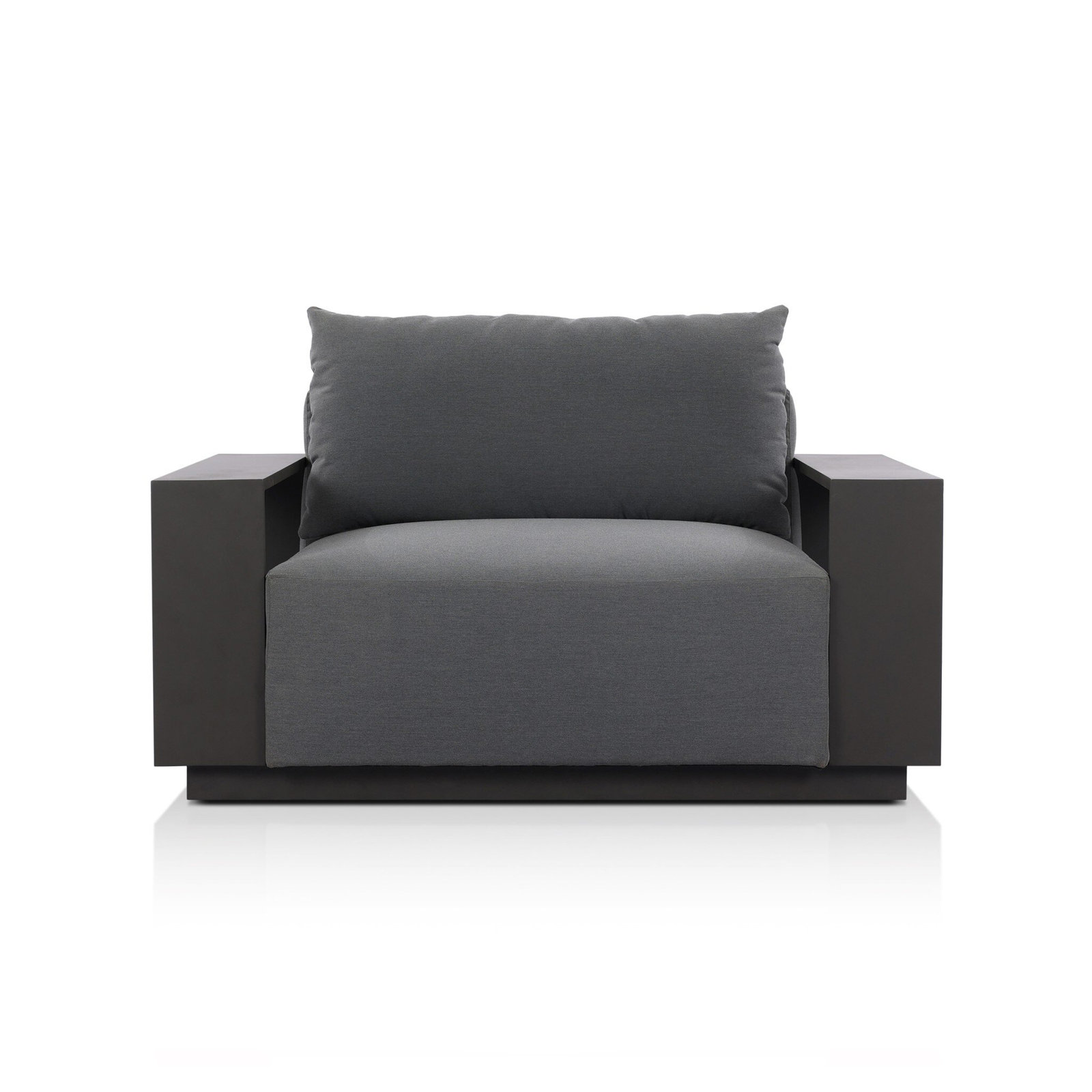 Melina Outdoor Metal Chair-Arashi Graphite