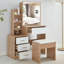 Ahmier Dressing Table with Sliding Mirror-499666633