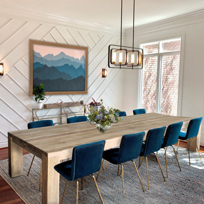 Trahan Teak Solid Wood Dining Table