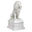 Statue de lion sentinelle avec base Lion