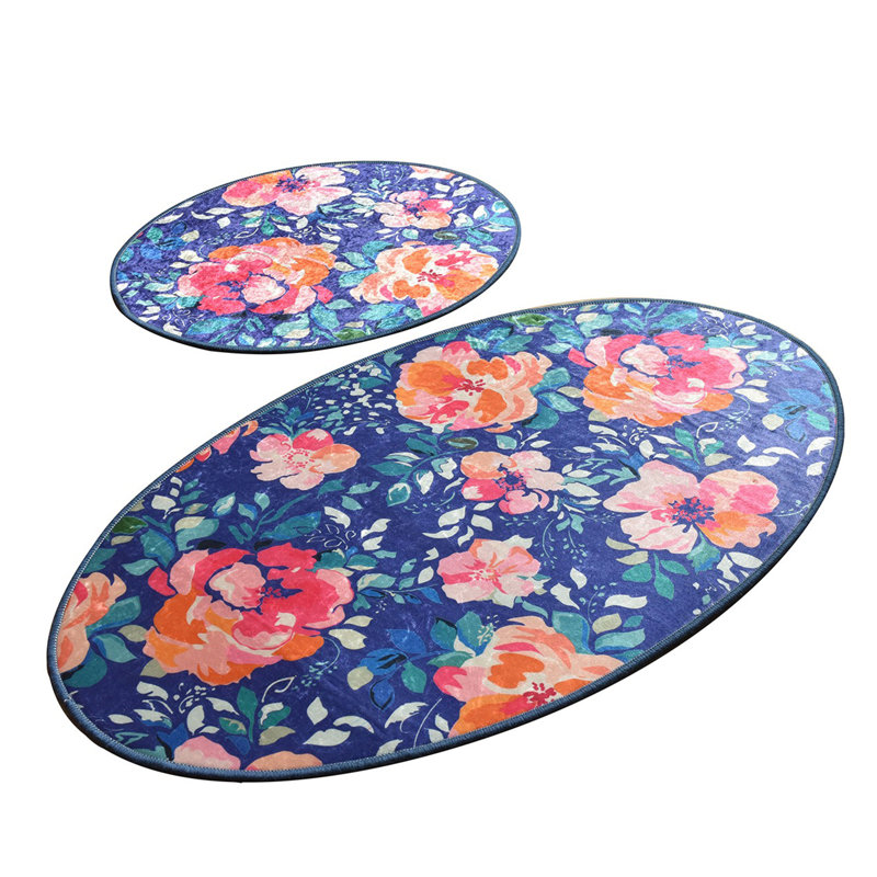 Ensemble de tapis de bain de qualité supérieure (2 pièces) en polyester antidérapant de 19,7 po x 23,6 po et de 23,6 po x 39,4 po | Antiallergique, anti-poussière et anti-taches, 700 gr / m² | Lavable à la machine, parfait pour la décoration de salle de bain