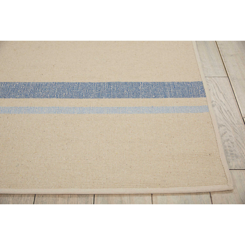 Striped Indoor Rug, Rectangle 4' x 6'