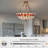 4-Light 19.7" Vintage Tiffany Stained Glass Pendant Light