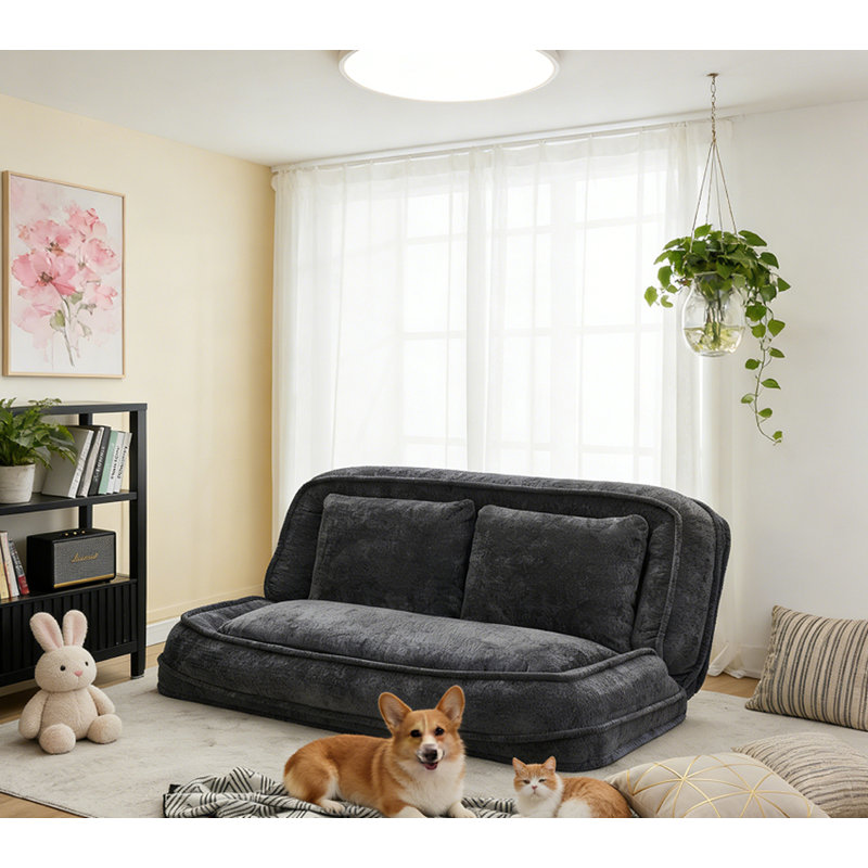 Canapé-lit double pour chien, Gris foncé