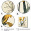Illustration rétro, iris dorés sur toile-2127340334-2091889609