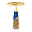 Bia Solid Wood Pedestal End Table