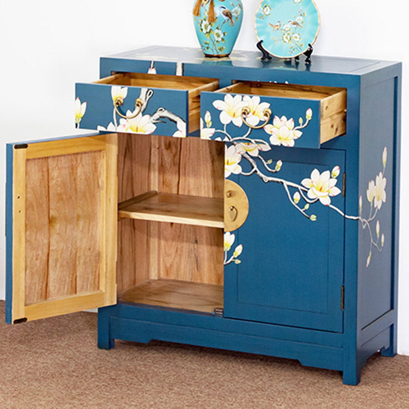 Meuble de rangement chinois en bois massif pour 8 paires de chaussures