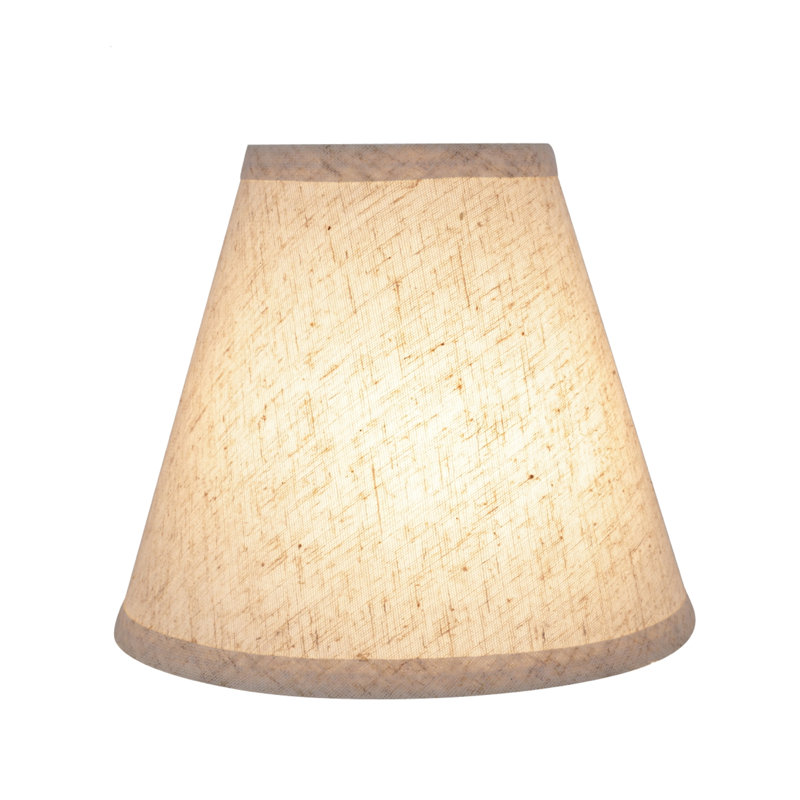 Abat-jour empire en lin 7 po H x 14 po Olive
