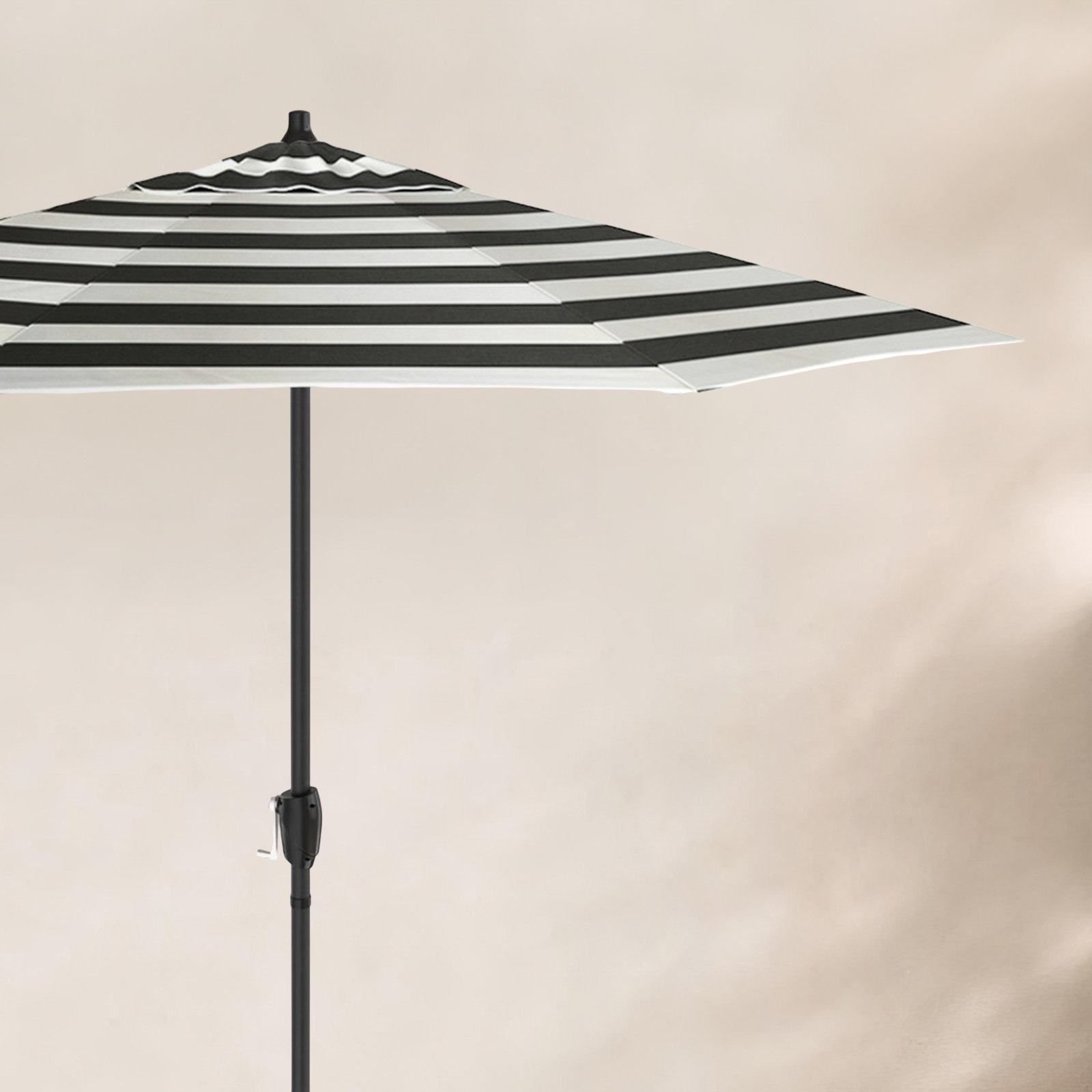 Suniti 7.2' Sunbrella® Umbrella, Cabana Classic Black Stripe Sunbrella®
