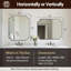Miroir de salle de bain Tariro Cadre en acier inoxydable-1420505622-1442385024