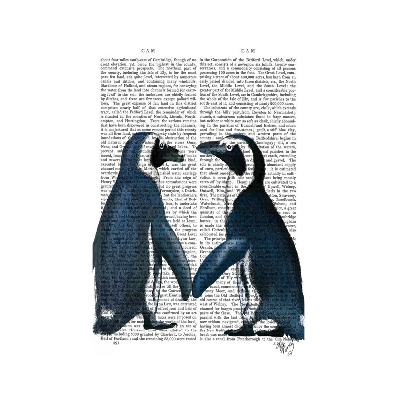 Penguins In Love by Fab Funky - Wrapped Canvas Gallery-Wrapped Canvas Giclée, 66.04 cm H x 45.72 cm W x 3.175 cm D