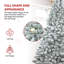 Flocked Artificial Christmas Tree With Metal Stand-597701370