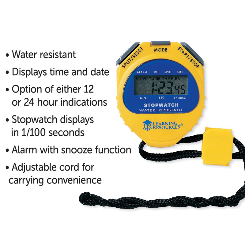 Big Digit Stopwatch 01 Second Incr