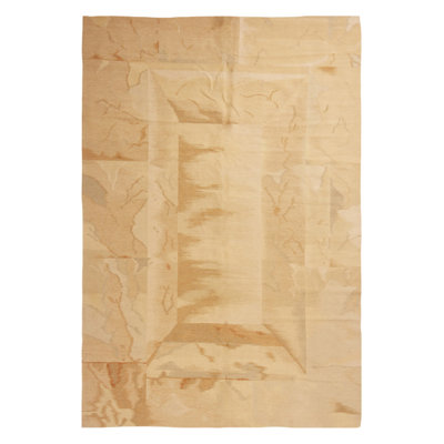 One-of-a-Kind 6'3" X 9'1" 1950s Wool Area Rug in