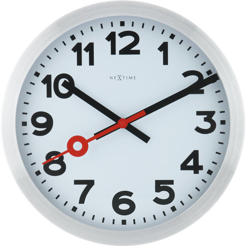 Station Metal Wall Clock, 35cm H x 35cm W x 4cm D