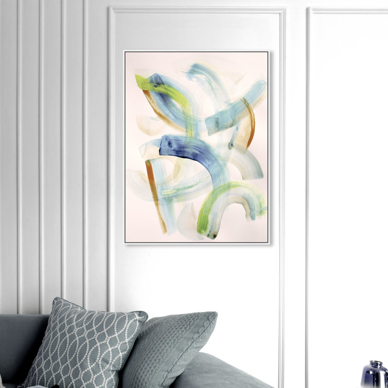 "Lucky Charm II", reproduction d’art, Cadre blanc, H 52 po x l 39 po x P 1,5 po