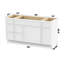 Base de meuble-lavabo simple 60 po seulement-98749542