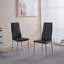 Ensemble de 4 chaises, pieds chromés-311201043