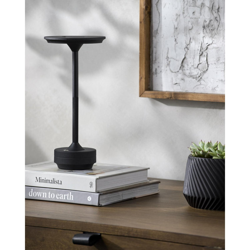 Bryd Accent Table Lamp, Matte Black, Matte Black