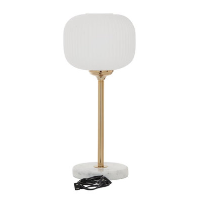 Lampe de table blanche 22,7 po