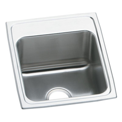 Lustertone 17" L x 20" W Drop-In Kitchen Sink