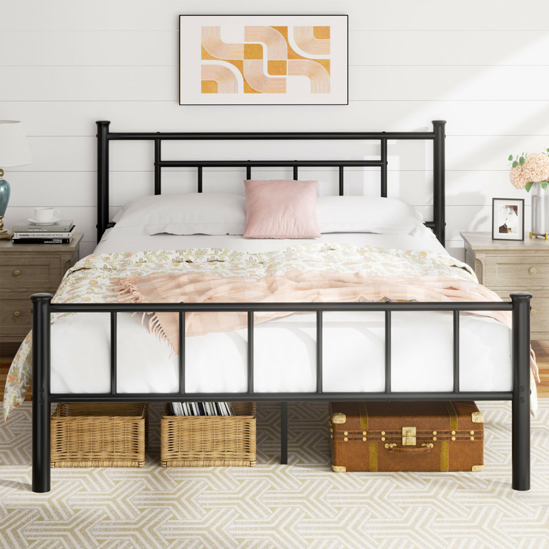 Uliano Metal Platform Bed, Queen