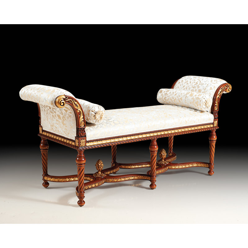 Banc recouverts de tissu d'ameublement