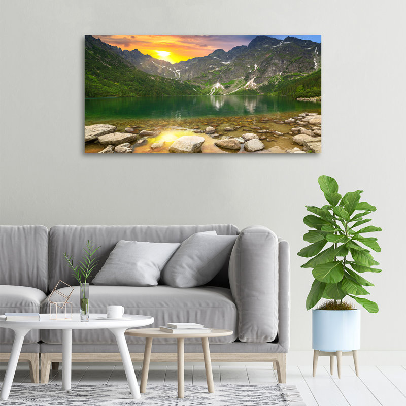 Sea Eye Of The Tatra Mountains - Wrapped Canvas Print