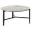Table basse ronde en simili marbre Tandi