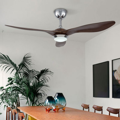 Kanheya 48'' 3 - Blade Standard Ceiling Fan with Remote Control