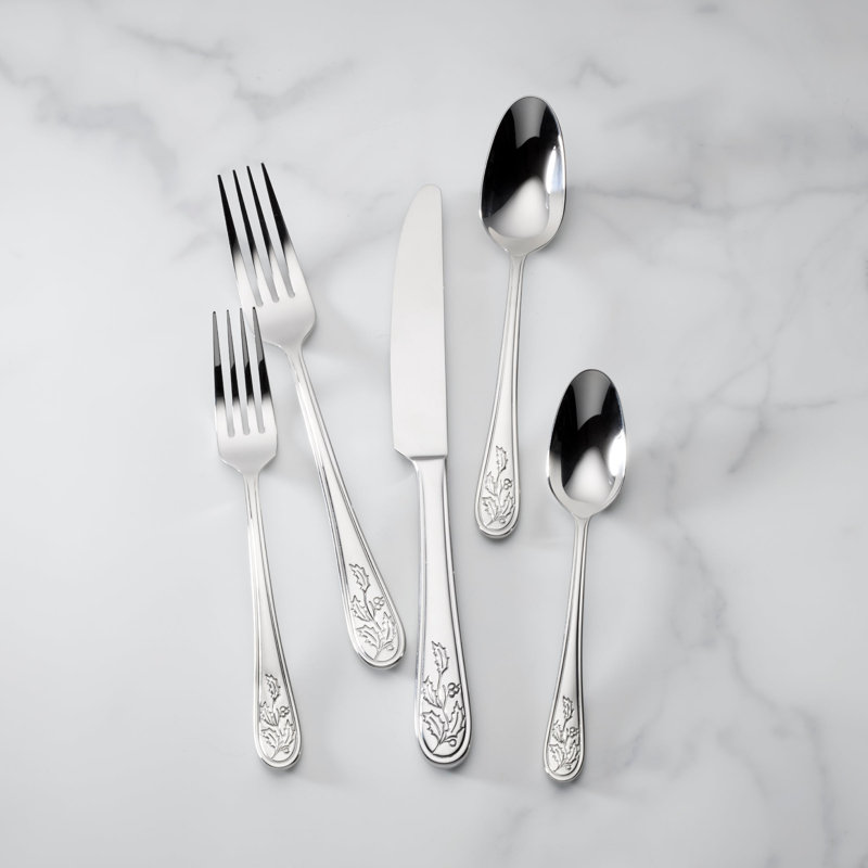  Holiday 65-Piece Flatware Set