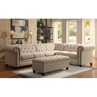 Harter Upholstered L-Shaped Sectional Right Hand Facing