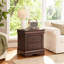 Transitional 2-Drawer Solid Wood Nightstand, No Assembly Required-961910841