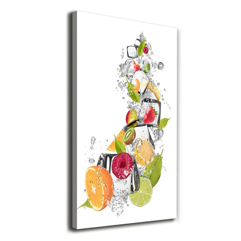 Fruit And Ice - Wrapped Canvas Print