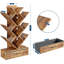 Tree Bookshelf with LED Lights, 7-Tier Bookcase with Fabric Drawer, Narrow Industrial Rack for Small Spaces-129685166