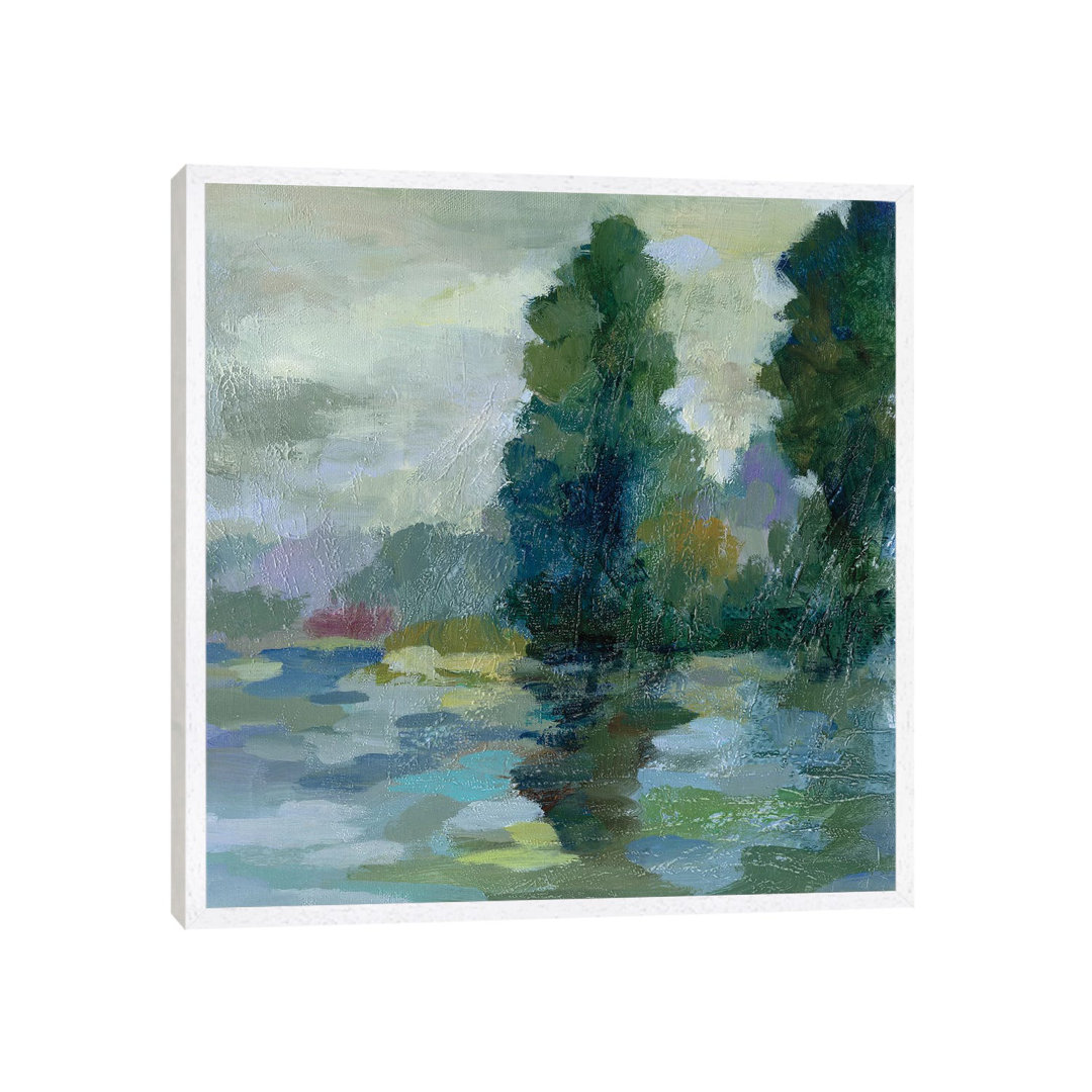 Sunrise At The Lake II by Silvia Vassileva - Floater Frame Gallery-Wrapped Canvas Giclée on Canvas