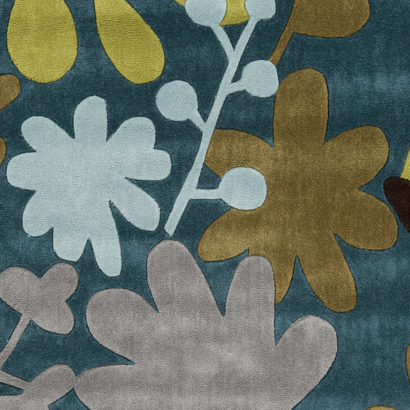 Desjambra Floral Indoor Rug, Rectangle 9' x 13'