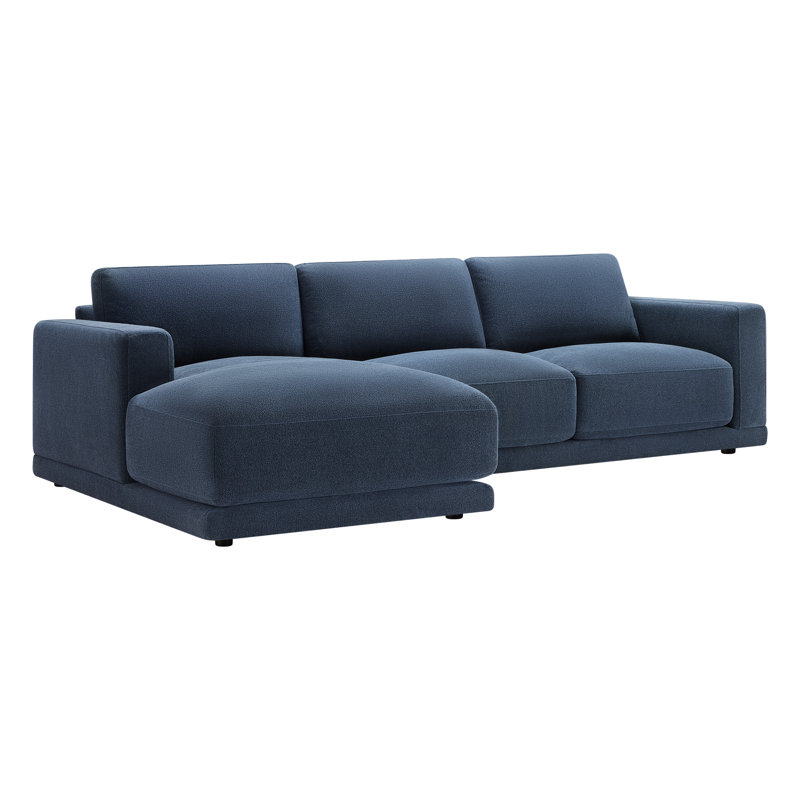 Canapé modulaire rembourré 2 pièces Blakes , Face à la gauche, Lin indigo Elite