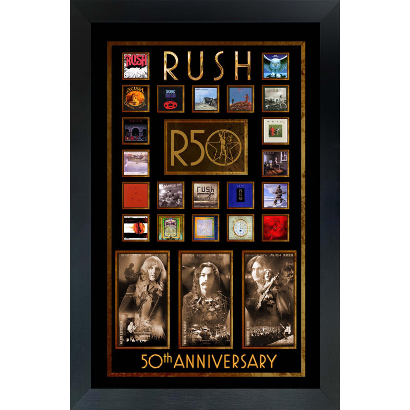Cadre de collage RUSH 50th Anniversary
