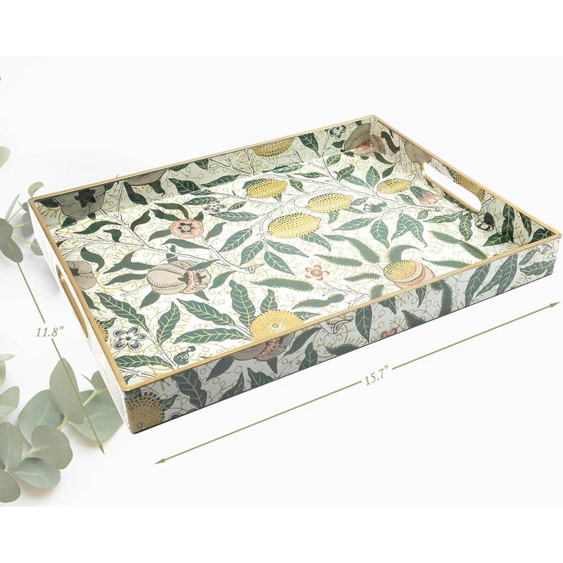 Plastic Serving Tray With Handles
