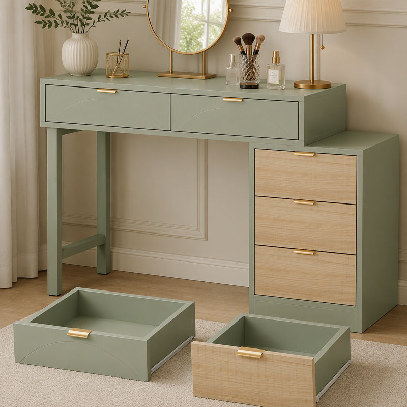 Bureau de maquillage, bureau d'ordinateur, Vert menthe