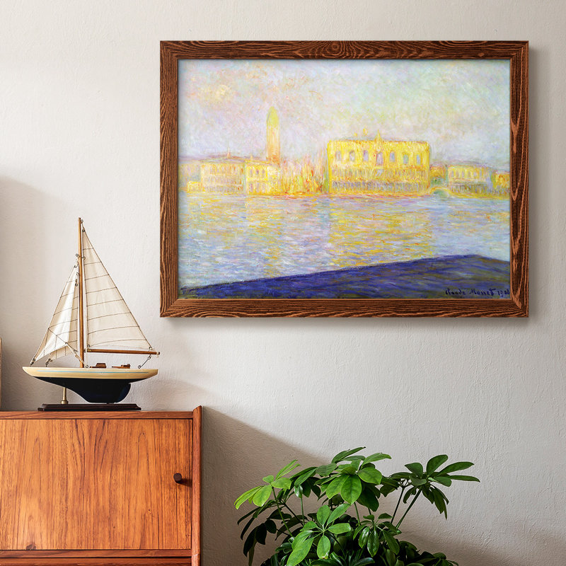 Monet - Toile tendue avec châssis rustique, Érable, H 22 po x l 32 po x P 1,5 po