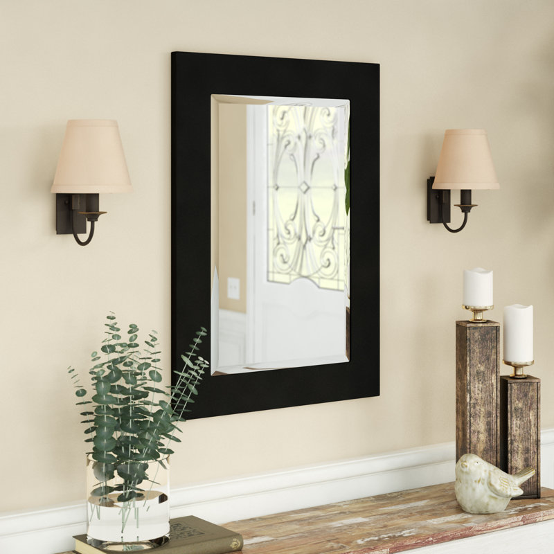 Royster Rectangle Mirror, 29" H x 23" W, Matte Black