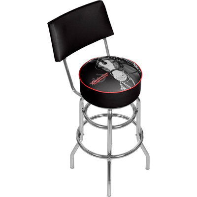 Budweiser Clydesdale Swivel Upholstered Counter Stool