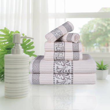 Charlton Home® Darcelle 100% Turkish Cotton 6 Piece Bath Towel Set