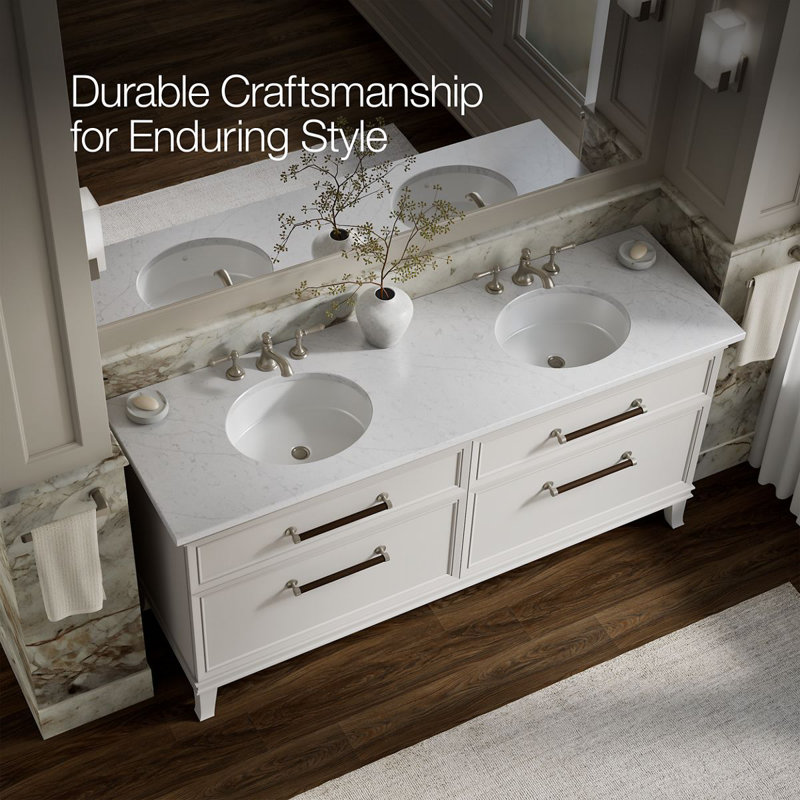 Artifacts 72 In. Bathroom Vanity Cabinet, White