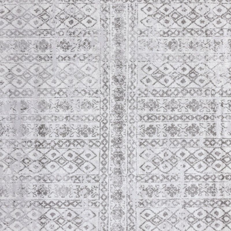 Tapis gris Haikel, Rectangle 8 pi 9 po x 12 pi 2 po