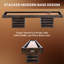 Barrington Billiards Ashford 12 Ft. Jeu de palets, pièce de décoration rustique, base en bois empilé