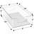 Hosler 6 Pack Medium Stackable Clear Storage and Organizer Bins with Handles