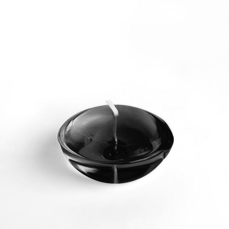 Bougie flottante non parfumée, 6, Noir